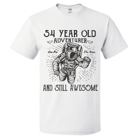 54th Birthday Gift For 54 Year Old Adventurer T Shirt Gift