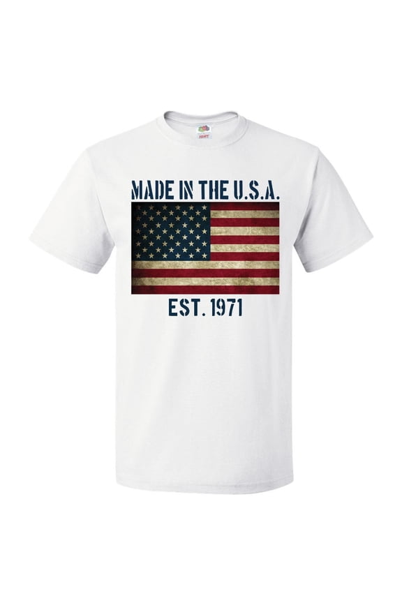 55th Birthday Gift For 55 Year Old Made In USA 1971 Shirt