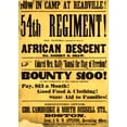 thumbnail image 1 of 54th Regiment Recruiting Poster, 1863 Poster Print by Science Source (18 x 24), 1 of 1