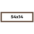 thumbnail image 1 of 54x14 Copper and Brown Real Wood Picture Frame Width 2 inches | Interior Frame Depth 0.5 inches |, 1 of 8