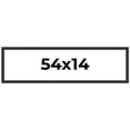 thumbnail image 1 of 54x14 Frame Black Real Wood Picture Frame Width 1.25 Inches | Interior Frame Depth 0.5 Inches |, 1 of 8