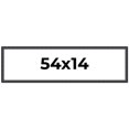 thumbnail image 1 of 54x14 Frame Black Real Wood Picture Frame Width 1.25 inches | Interior Frame Depth 0.5 inches |, 1 of 8