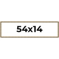 thumbnail image 1 of 54x14 Frame Gold Kingsley Distressed Solid Wood Picture Frame Width 0.75 Inches | Interior Frame, 1 of 8