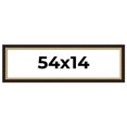 thumbnail image 1 of 54x14 Frame Gold Real Wood Picture Frame Width 2.25 Inches | Interior Frame Depth 0.5 Inches |, 1 of 8