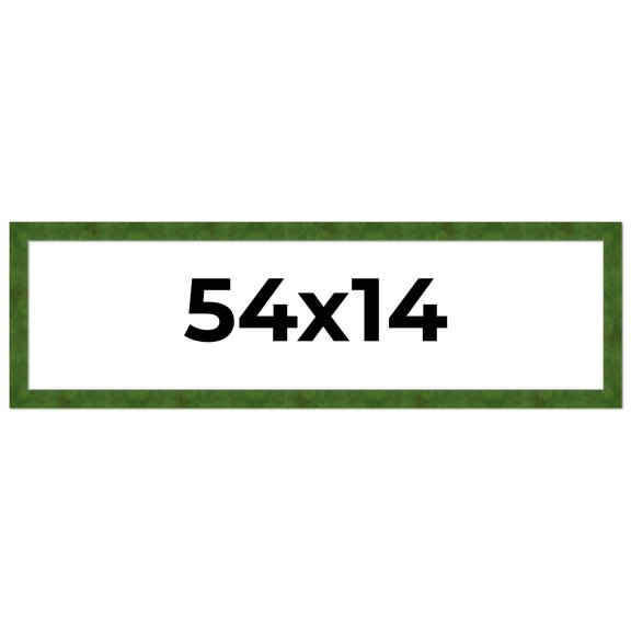 54x14 Frame Green Burl Solid Wood Picture Frame | 1.75 Inches Moulding Width | Interior Frame Depth