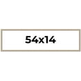 thumbnail image 1 of 54x14 Frame Grey Solid Wood Picture Frame Width 1 Inches | Interior Frame Depth 0.5 Inches |, 1 of 8