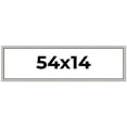 thumbnail image 1 of 54x14 Frame Silver Real Wood Picture Frame Width 1.25 Inches | Interior Frame Depth 0.5 Inches |, 1 of 8