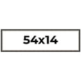 thumbnail image 1 of 54x14 Frame Silver Real Wood Picture Frame Width 1.25 Inches | Interior Frame Depth 0.75 Inches |, 1 of 8