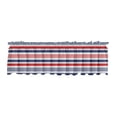 thumbnail image 1 of 54x18 Inch 4th of July Valances for Windows Patriotic Stars and Stripes Rod Pocket Valance Curtains Red White and Blue Decorations for Memorial Day Independence Day Home Kitchen Party Supplies, 1 of 6