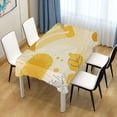thumbnail image 1 of 54x54 Inch Tablecloth Polyester Square Tablecloth for Home Kitchen Dinner Decor Abstract Summer Background, 1 of 9