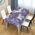 thumbnail image 1 of 54x54 Inch Tablecloth Polyester Square Tablecloth for Home Kitchen Dinner Decor Unicorns and Pegasi Pattern, 1 of 9