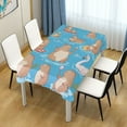 thumbnail image 1 of 54x72 Inch Tablecloth Polyester Square Tablecloth for Home Kitchen Dinner Decor Capybaras Pattern, 1 of 9