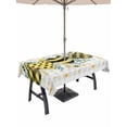 thumbnail image 1 of 54x80 Inch Outdoor Tablecloth with Umbrella Hole Zipper Rectangle Bee Love Rectangular Tablecloths Outside Waterproof Daisy Eucalyptus Leaves Rustic Gray Plaid Patio Table Cover for Picnic Party, 1 of 8