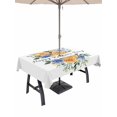 thumbnail image 1 of 54x80 Inch Outdoor Tablecloth with Umbrella Hole Zipper Rectangle Happy Father's Day Rectangular Tablecloths Outside Waterproof Floral Eucalyptus Leaves Botanical Patio Table Cover for Picnic Party, 1 of 8