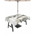 thumbnail image 1 of 54x80 Inch Outdoor Tablecloth with Umbrella Hole Zipper Rectangle Tropical Palm Tree Rectangular Tablecloths Outside Waterproof Summer Beach Botanical Patio Table Cloth Cover for Picnic Party, 1 of 8