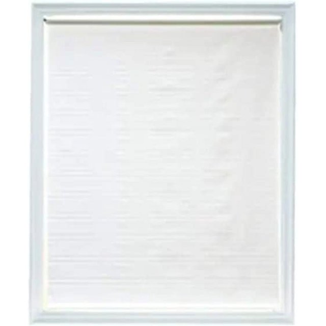 "551/4"" x 6' White Room Darkening Roller Shade"
