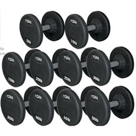 55-100 lb. Rubber Pro Style Dumbbell Set