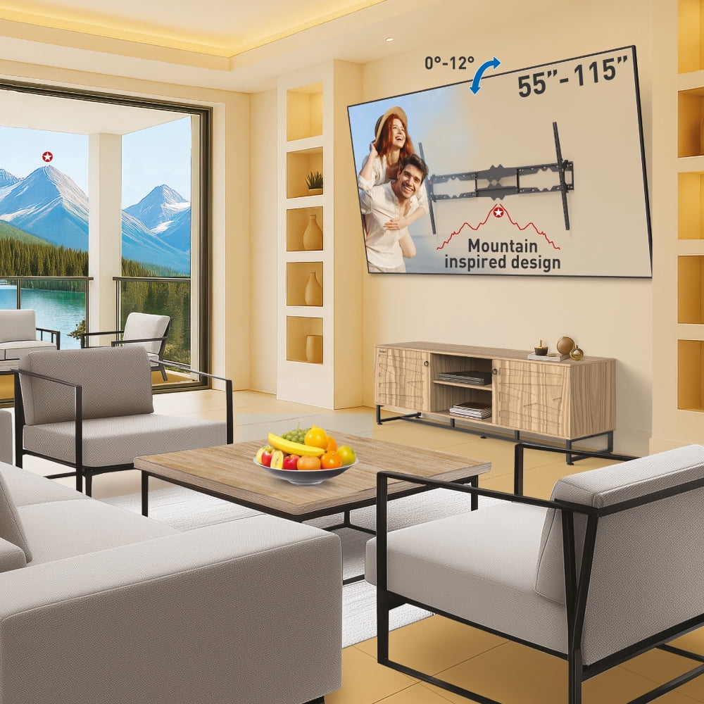 55" - 115" Giant TV Tilt Wall Mount
