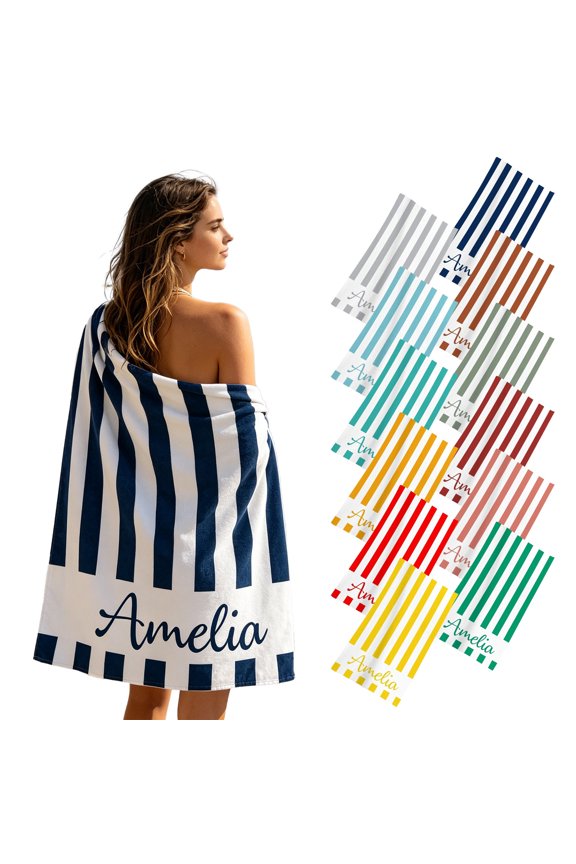 55.12 x 27.56 in Red Coastal Microfiber Beach Towel, Quick Dry Seashell Turtle Pool Travel Towel
