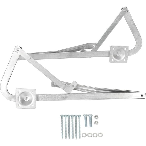55-2 Attic Ladder Hinge Arms, Compatible with Werner Ladders Made After 2010, Heavy-Duty Zinc Spreader Bar Pair