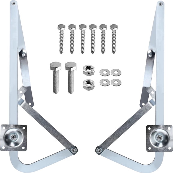 B4B Attic Ladder Spreader Hinge Arms 55-2 Fit for 2010-Up 55-2 MFG Werner Mk 5 Wu2210 W2208 W2210 Pull Down Attic Stair Counter Balance Arms Hinge