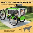 thumbnail image 1 of 55.5" Heavy Duty Pet Bike Trailer with All-Terrain Wheels & Universal Hitch,Trailer with Foldable,Suitable for Large Medium Pets,Green, 1 of 8