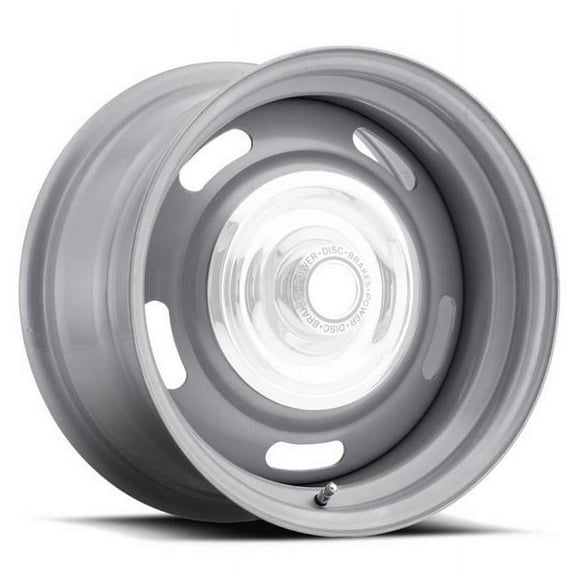 55-5461 15 x 4 in. Rally Silver Wheel, Silver - 2.500 in. Backspace - 5 x 4.75 in.