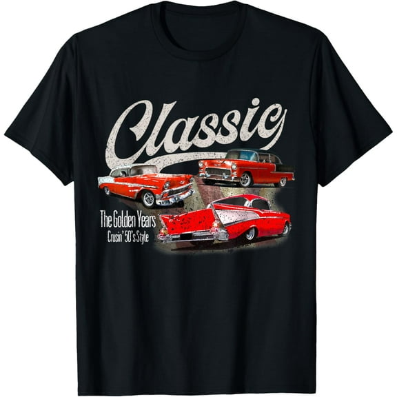 55 56 57 Chevys Bel air Truck TriFive vintage cars T-Shirt