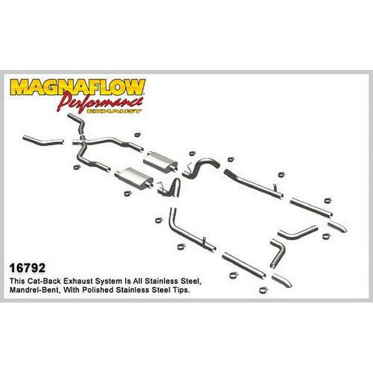 MagnaFlow 16792 55-57 Chevy Bel Air Crossmember-Back Exhaust System MagnaFlow 16792 55-57 Chevy Bel Air Crossmember-Back Exhaust System