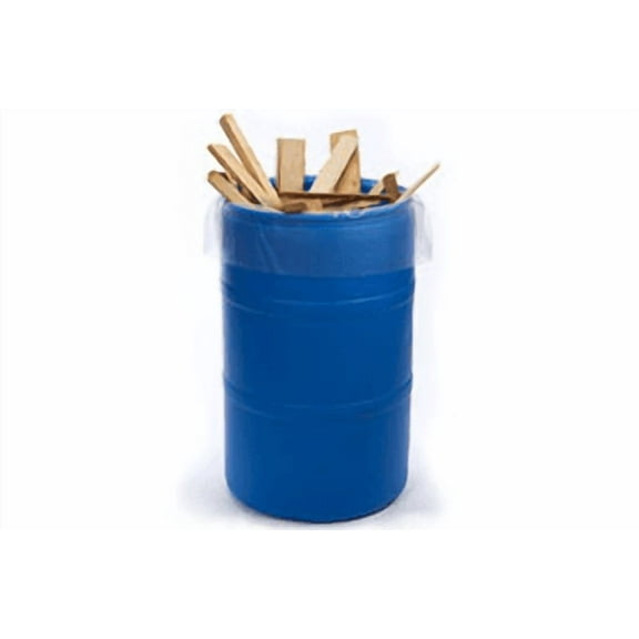 55-60 Gallon Heavyweight Can Liners, 38" X 64", Clear LLD Polyethylene, 3 Mil - Case of 100 Bags