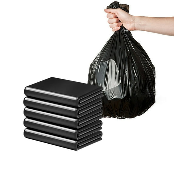 55-60 Gallon Large Trash Bags, (150 Bags Bulk), Large Black Garbage Bags, for Office, Commercial, and Outdoor Use, Great for Recycling, Lawn, and Leaf Collection