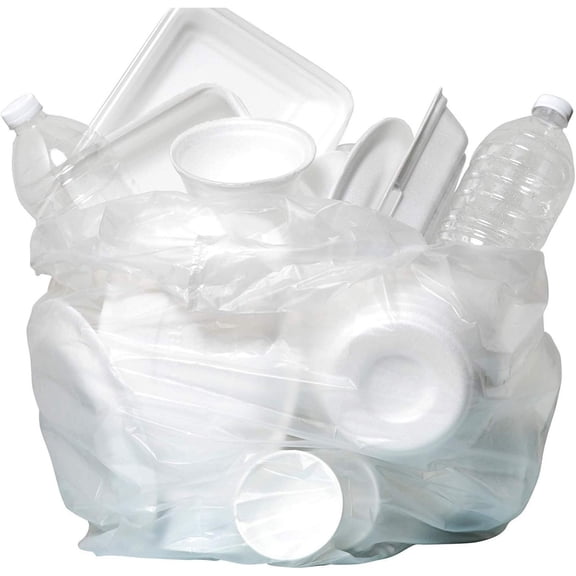 55-60 Gallon Trash Bags - (Commercial 150 Pack) - Source Reduction Series Value High Density 22 Micron Gauge