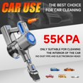 thumbnail image 1 of 55-70KPA 3-Speed Cordless Stick Vacuum | 45Min Runtime, Detachable Battery, LED Floor Brush | Lightweight Handheld for Pet Hair, Carpets, Floors, 1 of 15