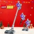 thumbnail image 1 of 55-70KPa Cordless Vertical Vacuum Cleaner, 3-Speed Adjustment, 45 Mins Battery Life, Detachable Battery, LED Floor Brush, Lightweight Handheld Vacuum for Pet Hair, Carpet & Hard Floor, 1 of 14