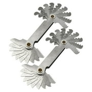 55 And 60 Degree Metric Inch Thread Plug Gauge Gear Tooth Screw Pitch Gauges Measuring Carbon Steel Center Measurement Lathe