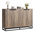 thumbnail image 1 of 55" Buffet Cabinet with Storage, Large Kitchen Accent Modern Sideboard Cabinet with 4 Doors and Shelves, Coffee Bar Table for Kitchen Dining Room, Living Room, 1 of 6