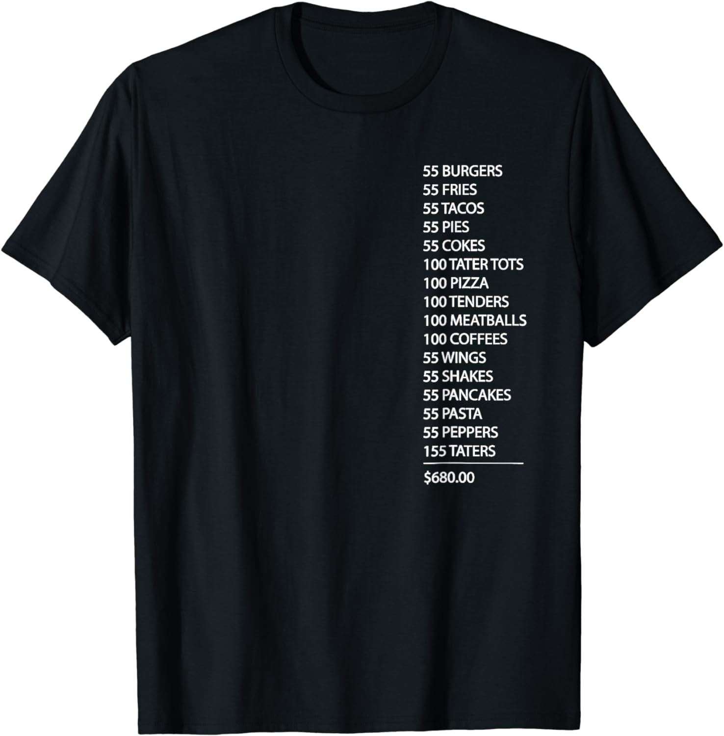 55 Burgers 55 Fries I Think You Should Leave T-Shirt - Walmart.com