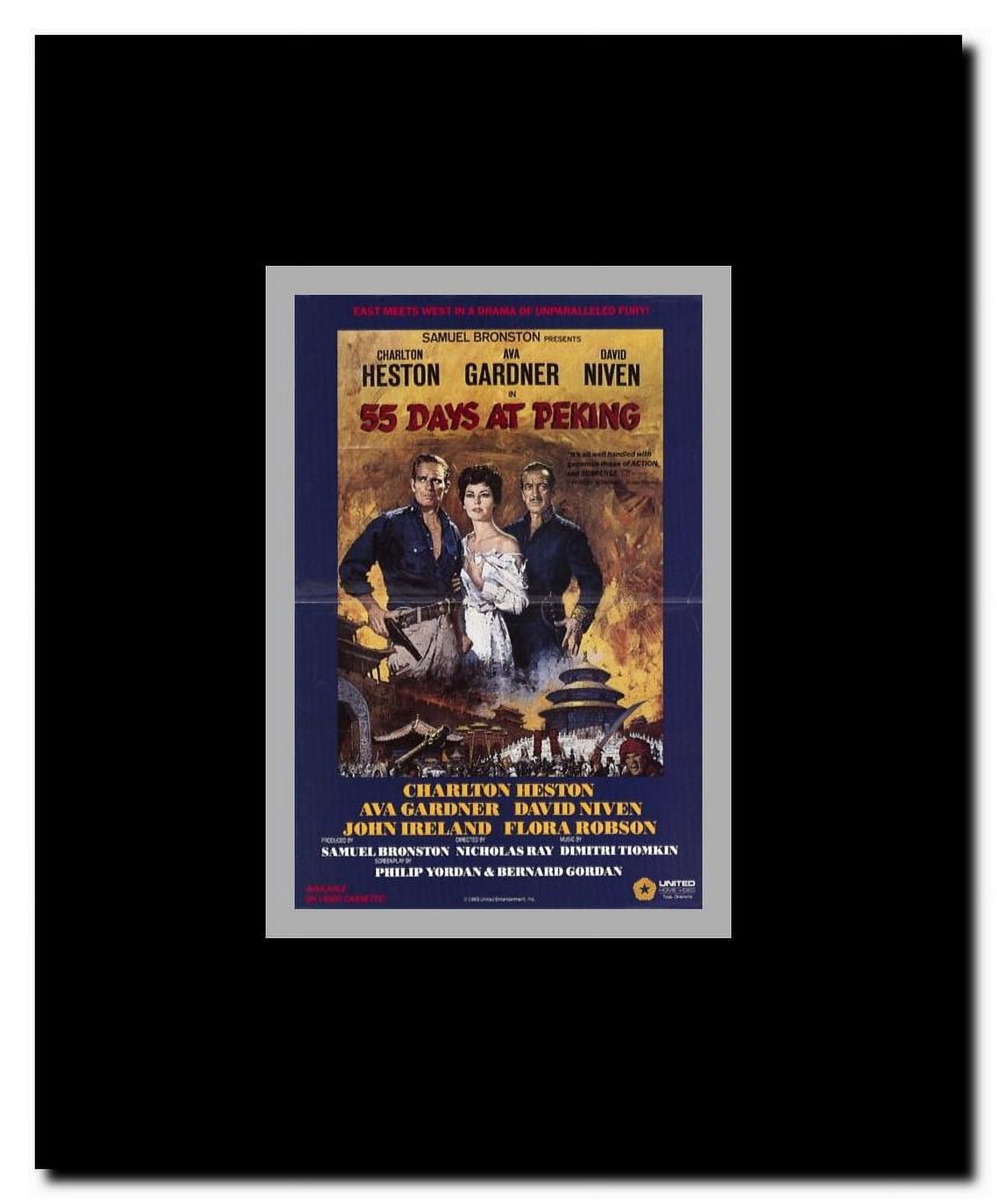 55 Days At Peking Framed Movie Poster