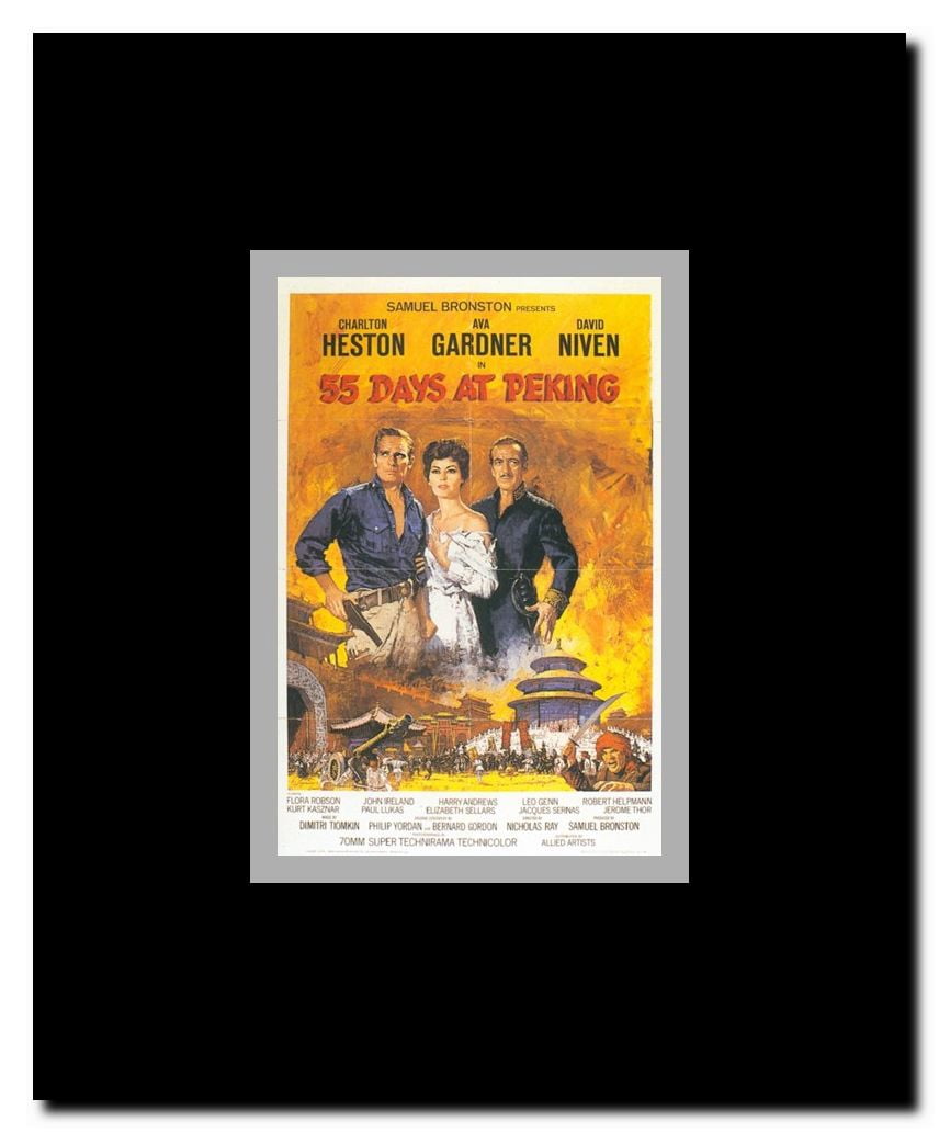 55 Days at Peking Framed Movie Poster