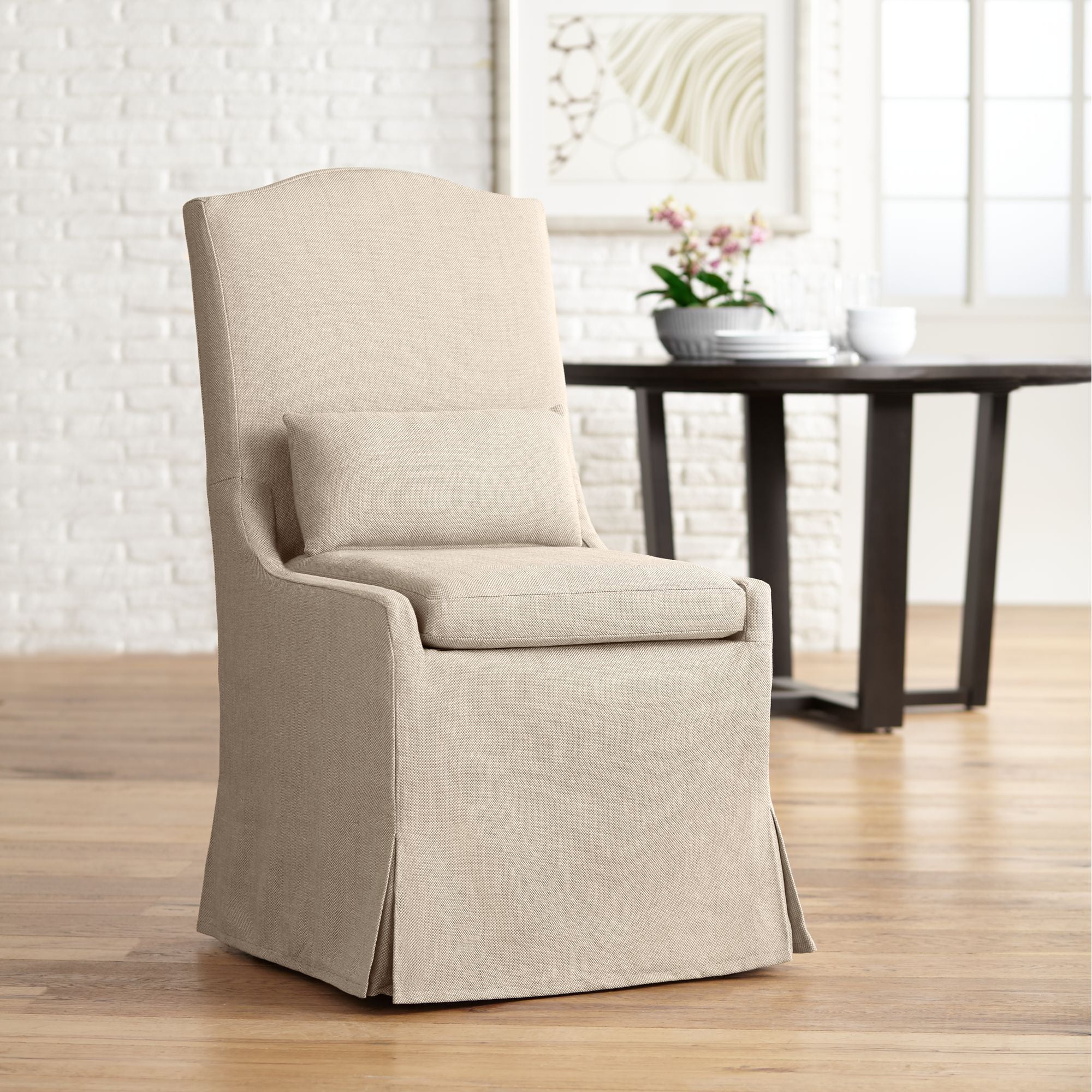 55 Downing Street Juliete Hamlet Pebble Slipcover Dining Chair