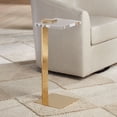 thumbnail image 1 of 55 Downing Street Hanna 10" Wide Gold and Acrylic Square Side Table, 1 of 8