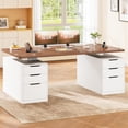 thumbnail image 1 of 55" Electric Standing Desk with 6 Drawers, Height Adjustable Computer Desk for Home Office, 1 of 7