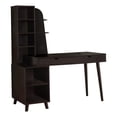 thumbnail image 1 of 55" Espresso Computer Desk with Bookcase, 1 of 4
