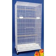 55 Extra Large Tight 3/8-inch Bar Spacing Cage Multiple Flight Bird Breeding Breeder with Removable Rolling Stand For Aviary Budgie Canary Finches