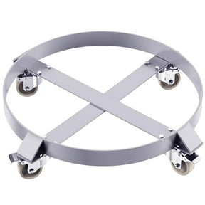 55 Gal Drum Dolly, Heavy-Duty 1000 LBS Capacity, Non-Tipping Barrel Caddy with Steel Frame & 4 Swivel Casters, Ideal for Warehouse Handling (1 Pack)