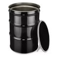 thumbnail image 1 of 55 Gal Steel Drum Open-Head| Black | Metal Barrel | Rust Inhibitor Lining | Lever Lock, 1 of 3