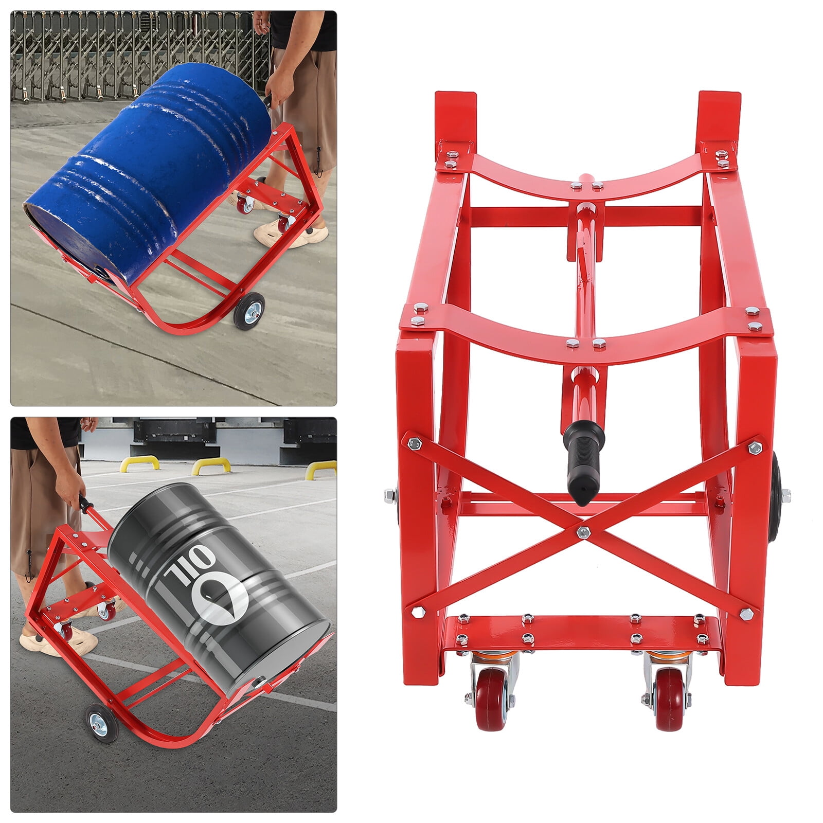 Oil Drum Racking 55 Gallon Drum Cradle Drum Cradle Cart Capacity Oil Drum Rack 272.15kg ...