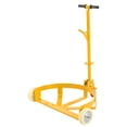thumbnail image 1 of 55 Gallon Drum Dolly, 1200lbs capacity, with 2 fixed PU Wheels and 1 swivel wheel - Low Profile Steel Oil Drum Caddy Oil Barrel Drum Roller Hand Cart, 1 of 12