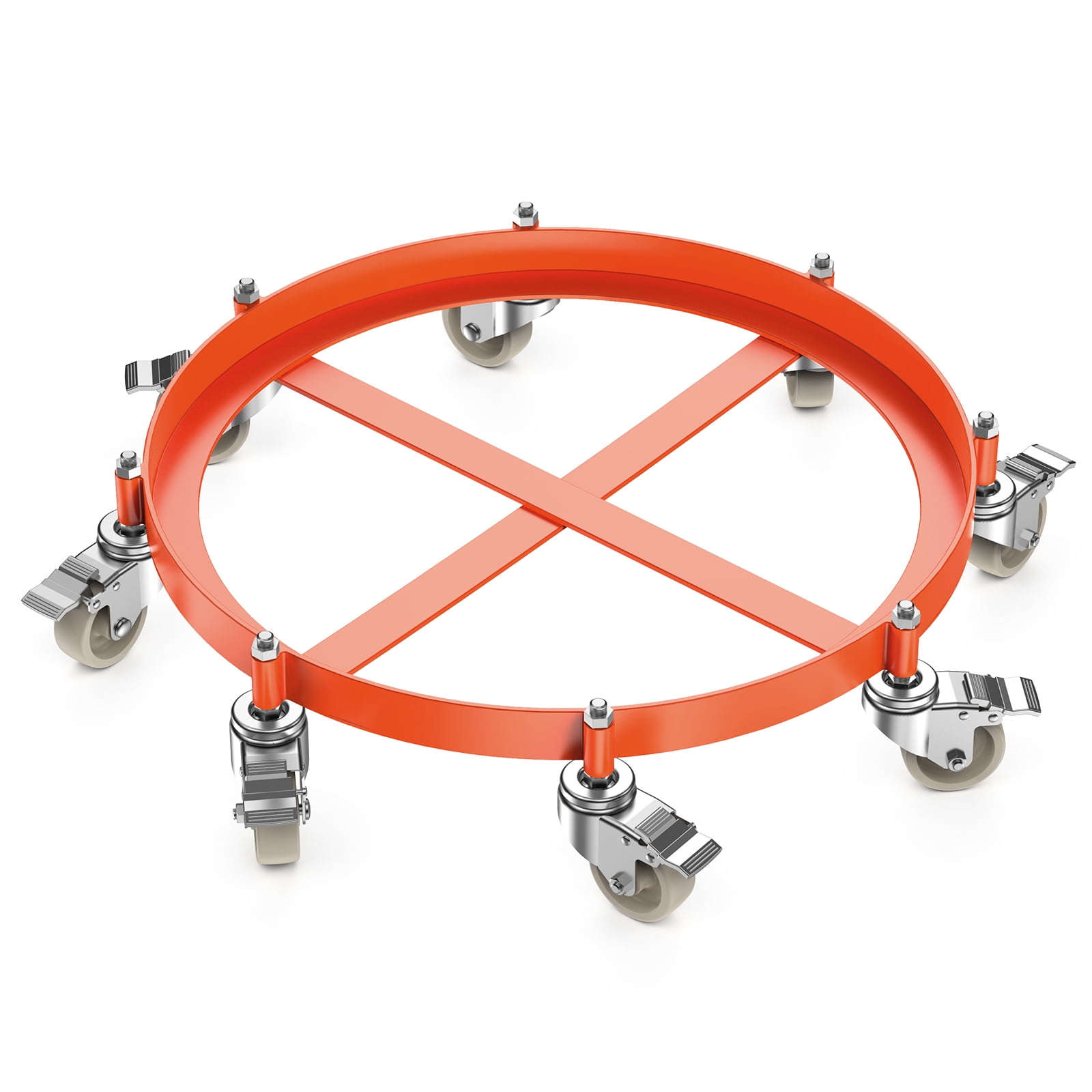 55 Gallon Drum and Barrel Dolly, 2000 LBS Capacity Dolly with 8 Caster