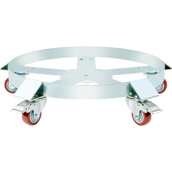 55 Gallon Heavy Duty Drum Dolly,1250lbs Load Capacity,Barrel Dolly Cart Drum Caddy,Non Tipping Hand Truck Capacity Dollies with Steel Frame 5 Swivel Casters Wheel,for Warehouse Drum Handling